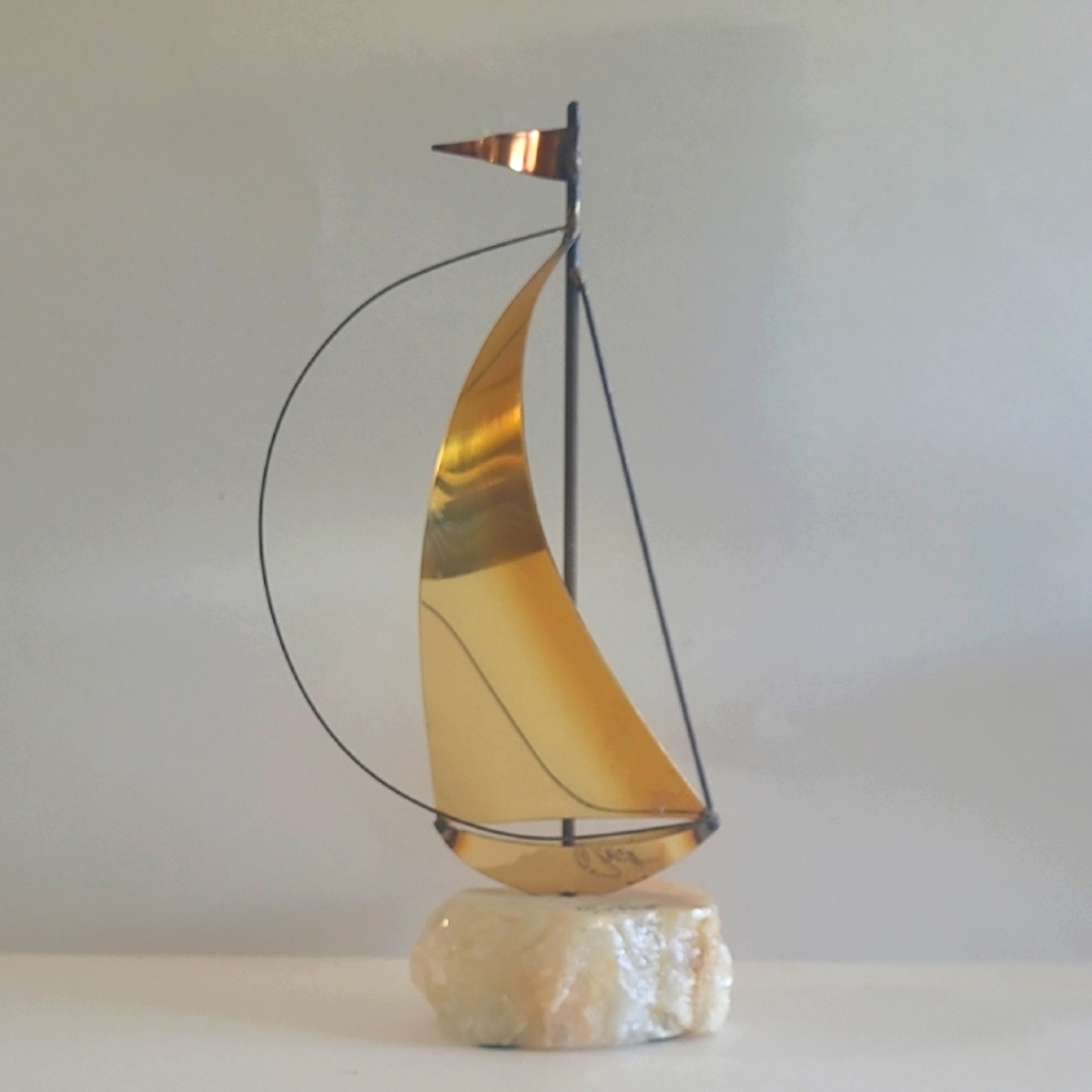 Vintage John DeMott Sailboat Sculpture